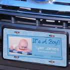 It's A Boy Photo License Plate